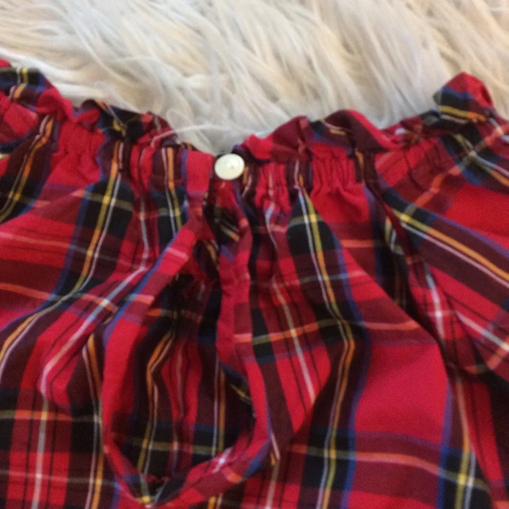 J. Crew|Crewcuts Tartan Plaid Holiday Blouse
